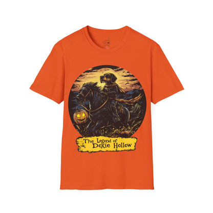 "Wired Hollow" Wire-Haired Dachshund Halloween Unisex Softstyle T-Shirt