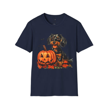 "Sweetie" Wire-Haired Dachshund Halloween Unisex Softstyle T-Shirt