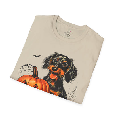 "Sweetie" Wire-Haired Dachshund Halloween Unisex Softstyle T-Shirt