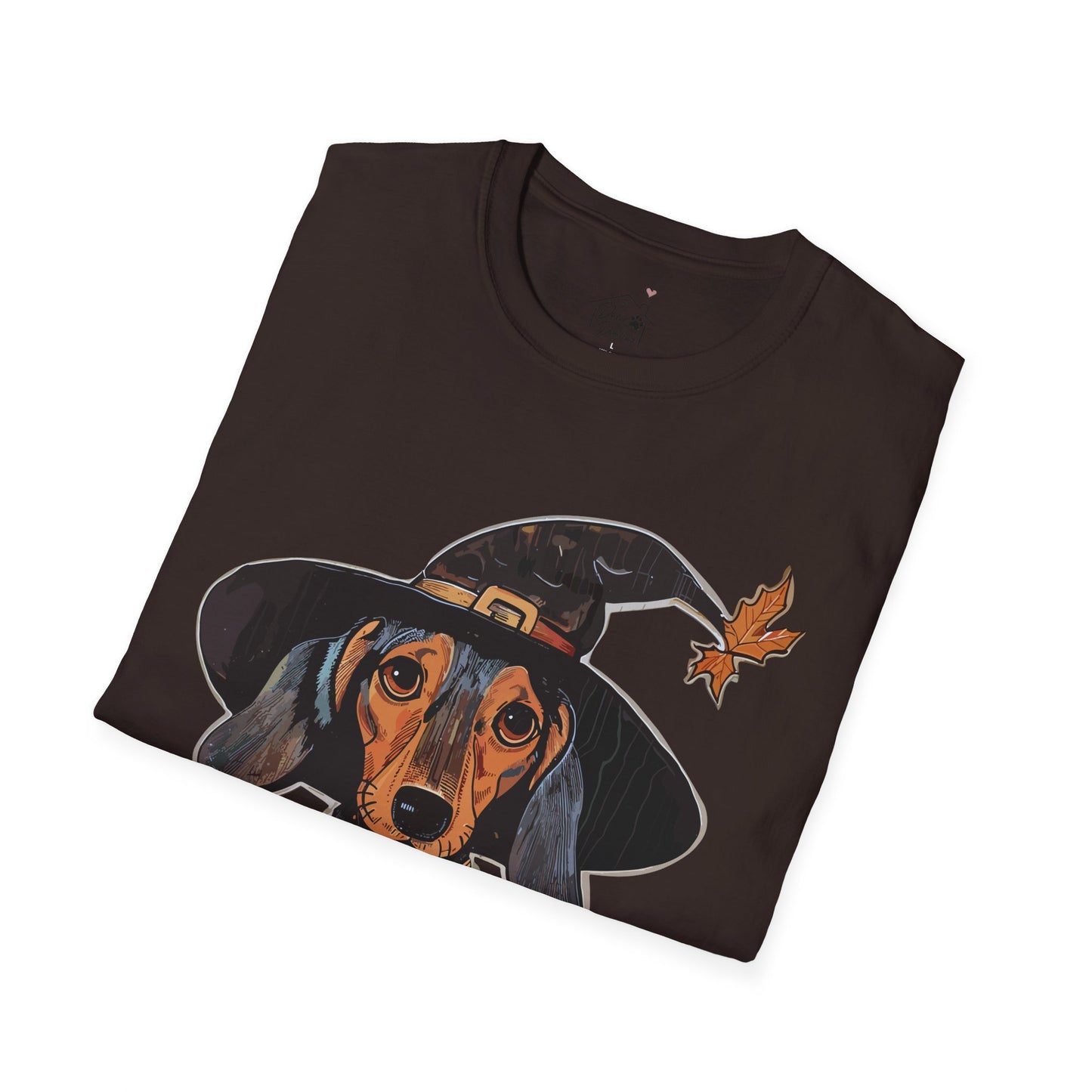 "All Dressed Up" Smooth-Haired Dachshund Halloween Unisex Softstyle T-Shirt