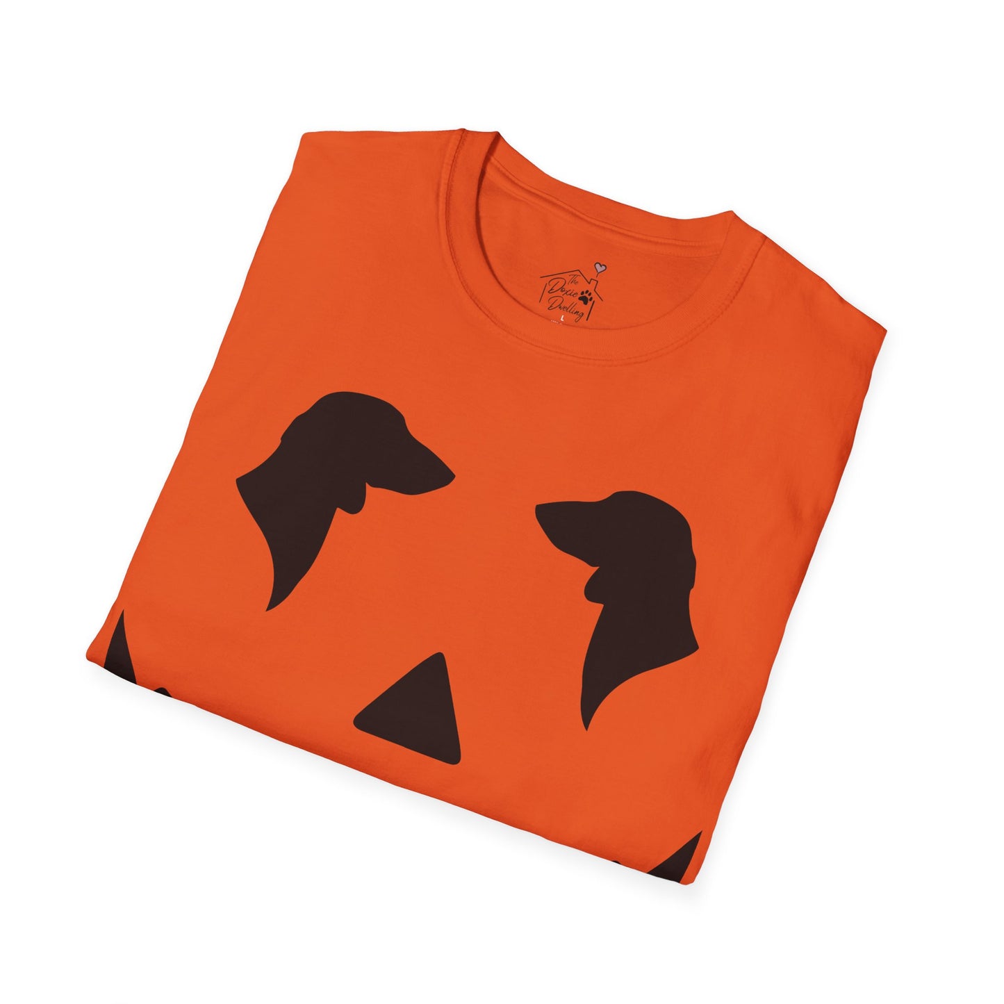 "Smooth Black Jack" Smooth-Haired Dachshund Halloween Unisex Softstyle T-Shirt