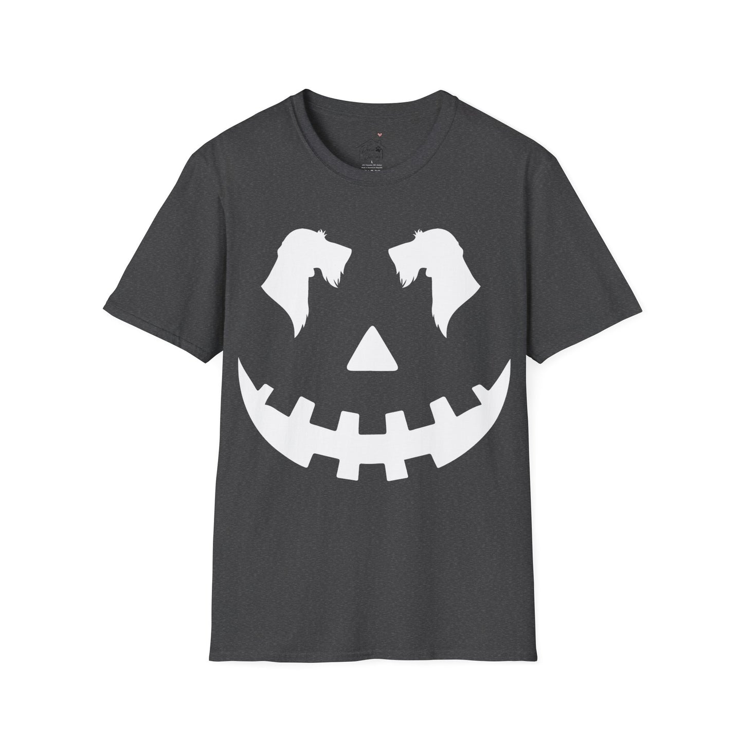 "Wire White Jack" Wire-Haired Dachshund Halloween Unisex Softstyle T-Shirt