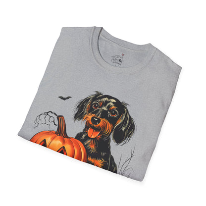 "Sweetie" Wire-Haired Dachshund Halloween Unisex Softstyle T-Shirt