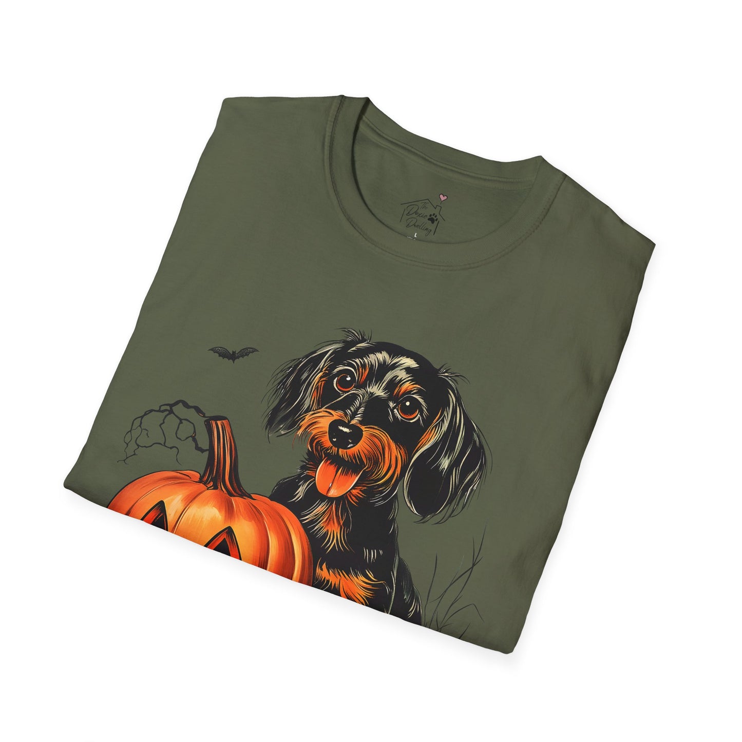 "Sweetie" Wire-Haired Dachshund Halloween Unisex Softstyle T-Shirt