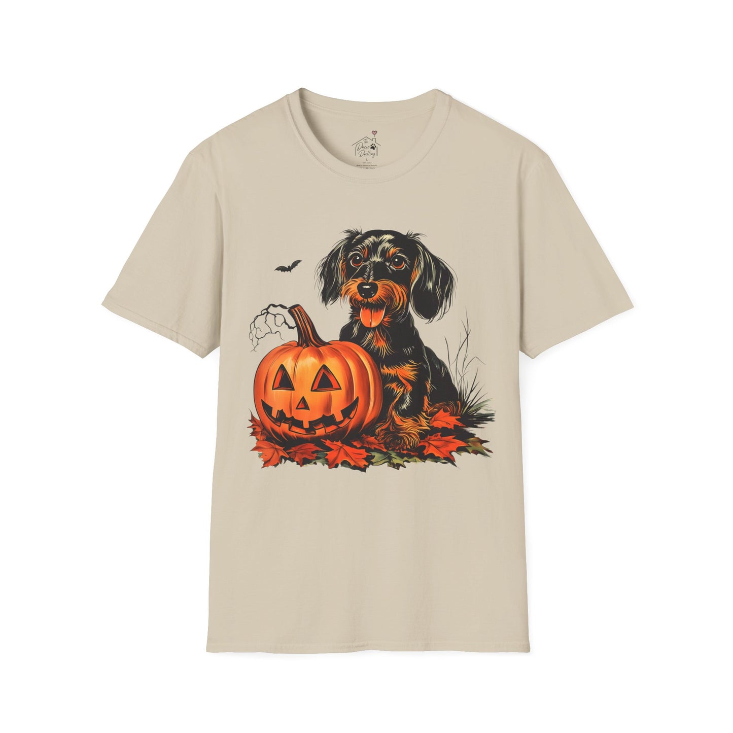 "Sweetie" Wire-Haired Dachshund Halloween Unisex Softstyle T-Shirt