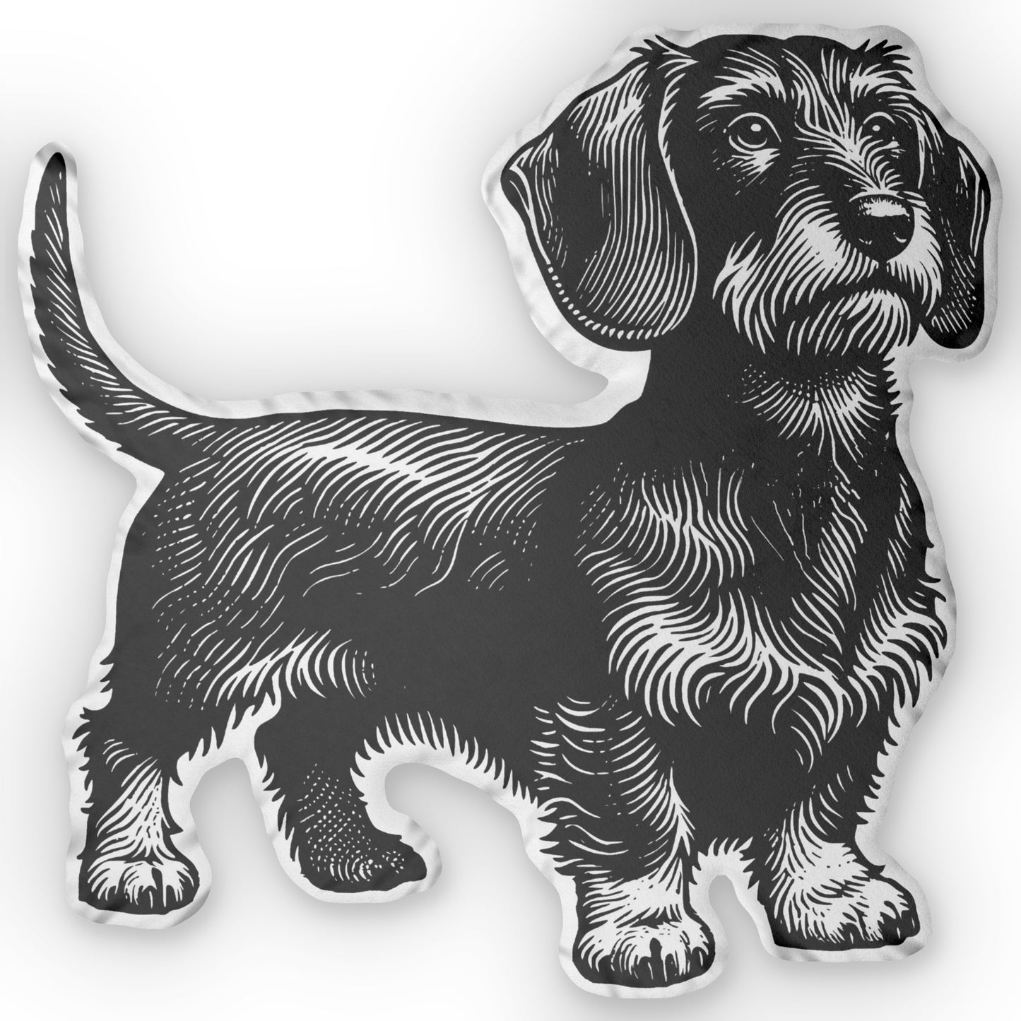 #14 Classic™ Wire-Haired Dachshund Custom-Shaped Pillow