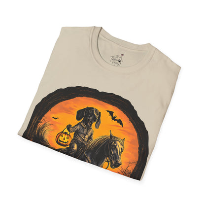 "Smooth's Hollow" Smooth-Haired Dachshund Halloween Unisex Softstyle T-Shirt