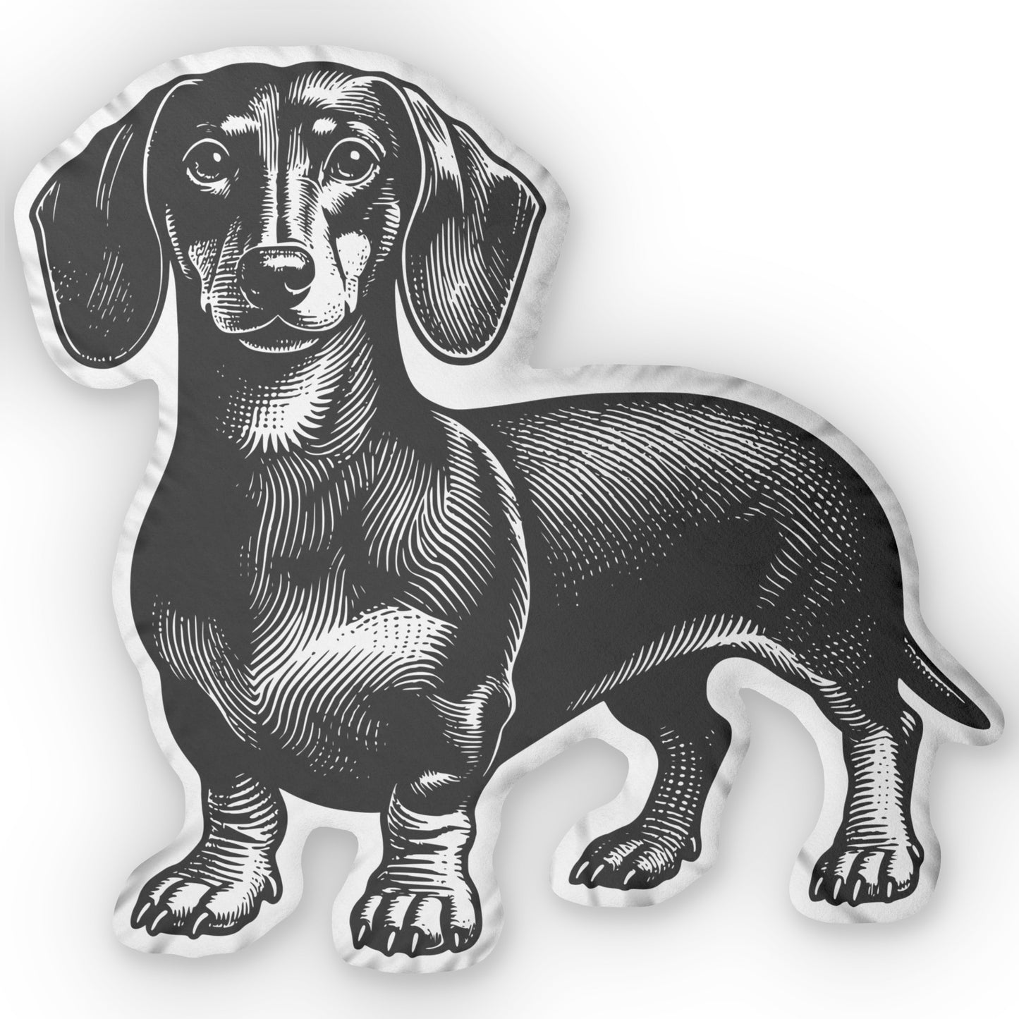 #3 Classic™ Black & Tan Smooth-Haired Dachshund Custom-Shaped Pillow