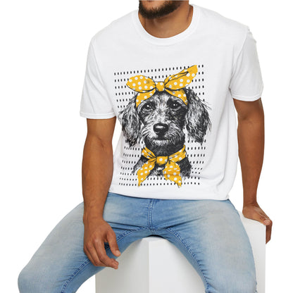 "Bikini" Wire-Haired Dachshund Unisex Softstyle T-Shirt