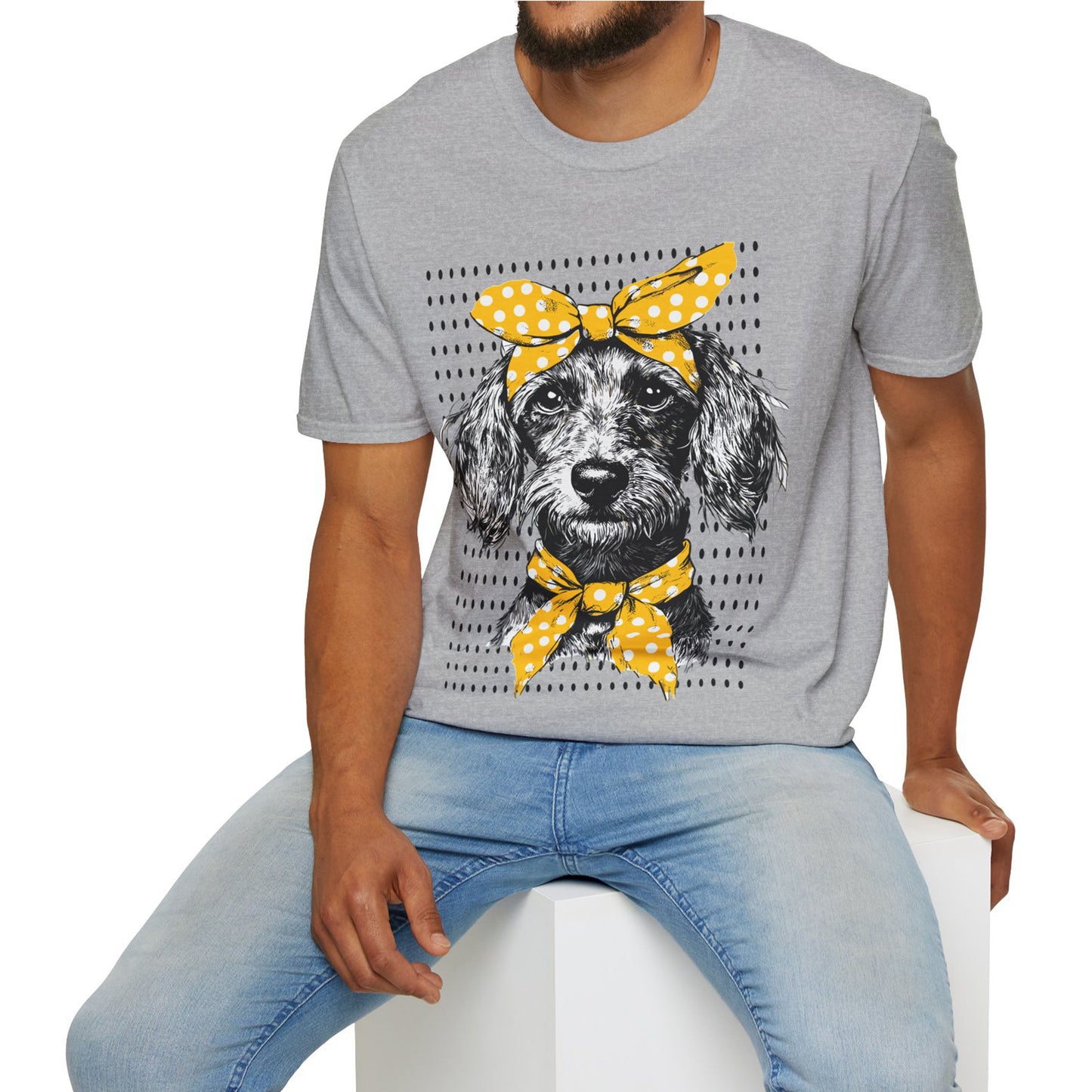 "Bikini" Wire-Haired Dachshund Unisex Softstyle T-Shirt