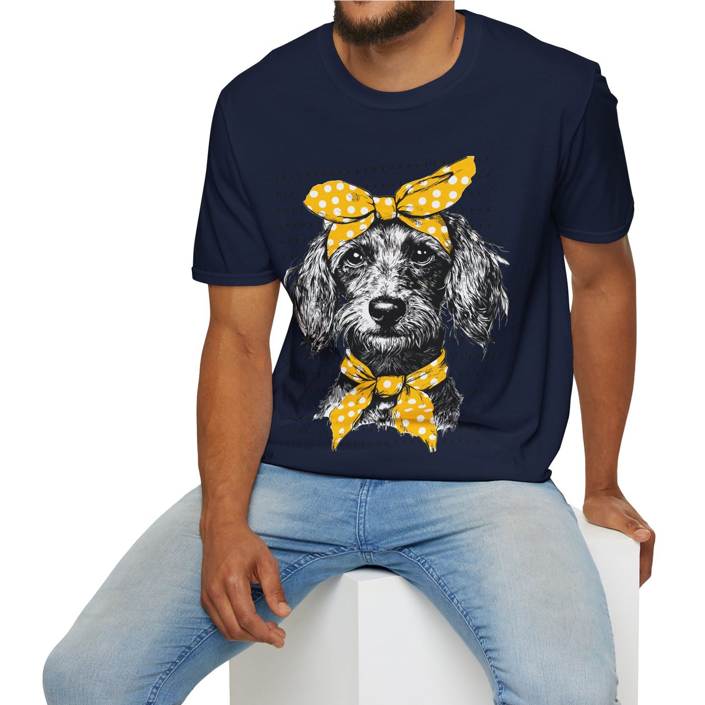 "Bikini" Wire-Haired Dachshund Unisex Softstyle T-Shirt