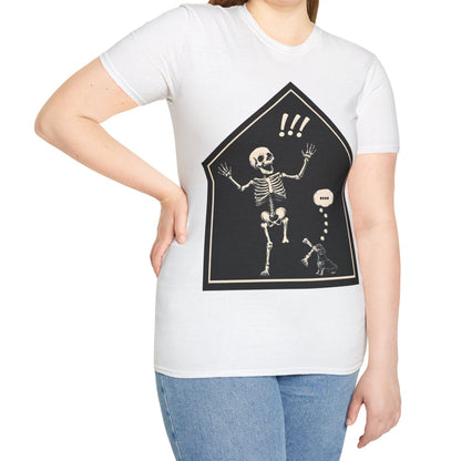 "Aughh!" Smooth-Haired Dachshund Halloween Unisex Softstyle T-Shirt