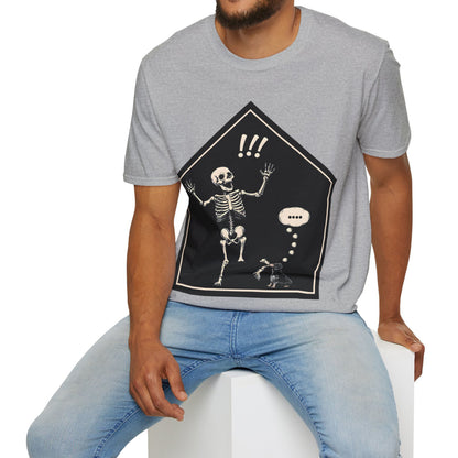 "Aughh!" Smooth-Haired Dachshund Halloween Unisex Softstyle T-Shirt