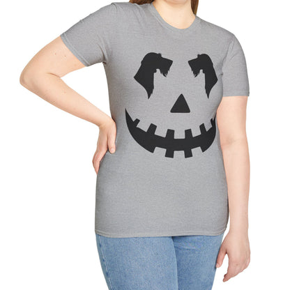"Wire Black Jack" Wire-Haired Dachshund Halloween Unisex Softstyle T-Shirt