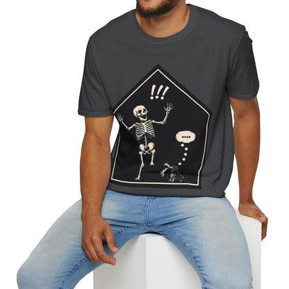"Aughh!" Smooth-Haired Dachshund Halloween Unisex Softstyle T-Shirt