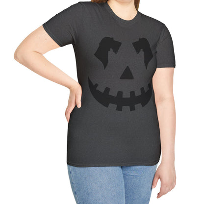 "Wire Black Jack" Wire-Haired Dachshund Halloween Unisex Softstyle T-Shirt