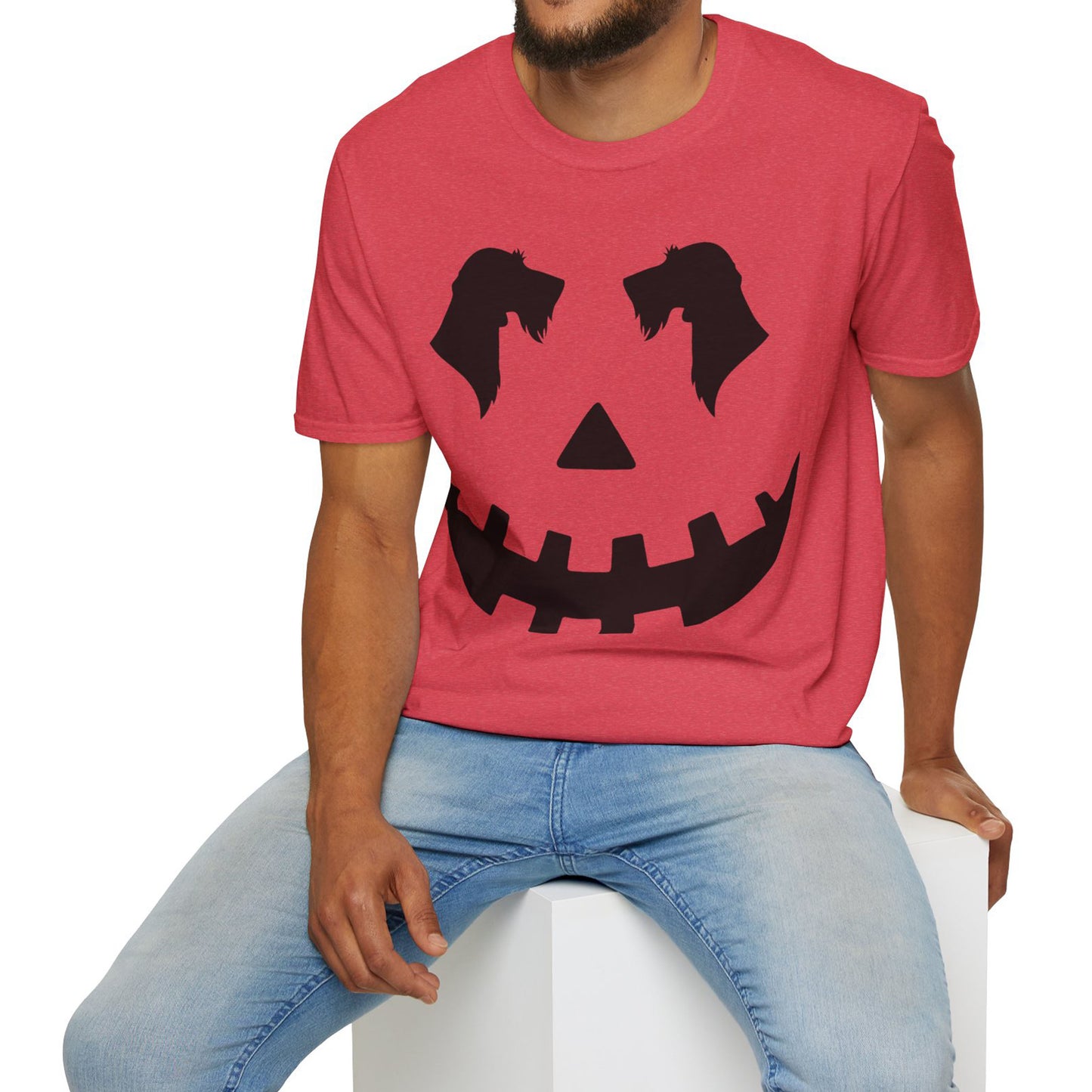 "Wire Black Jack" Wire-Haired Dachshund Halloween Unisex Softstyle T-Shirt