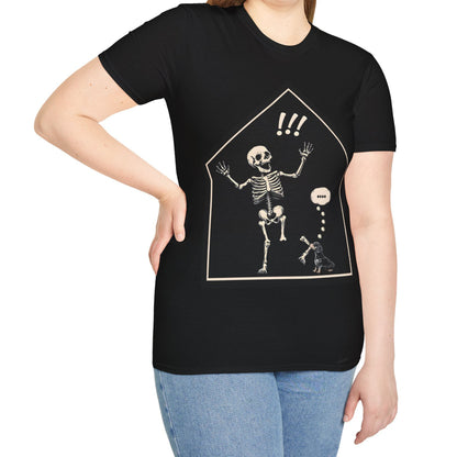 "Aughh!" Smooth-Haired Dachshund Halloween Unisex Softstyle T-Shirt