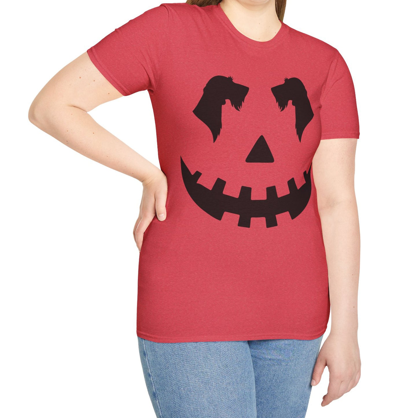 "Wire Black Jack" Wire-Haired Dachshund Halloween Unisex Softstyle T-Shirt