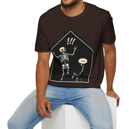 "Aughh!" Smooth-Haired Dachshund Halloween Unisex Softstyle T-Shirt