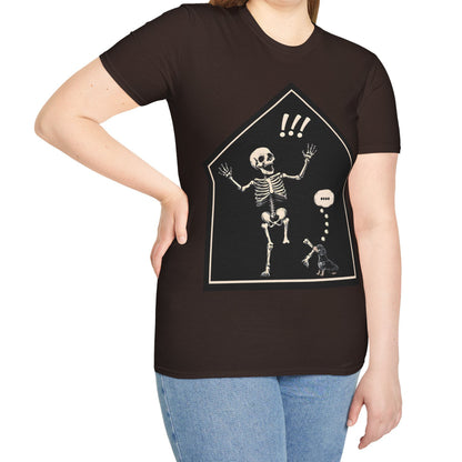 "Aughh!" Smooth-Haired Dachshund Halloween Unisex Softstyle T-Shirt