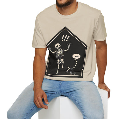 "Aughh!" Smooth-Haired Dachshund Halloween Unisex Softstyle T-Shirt