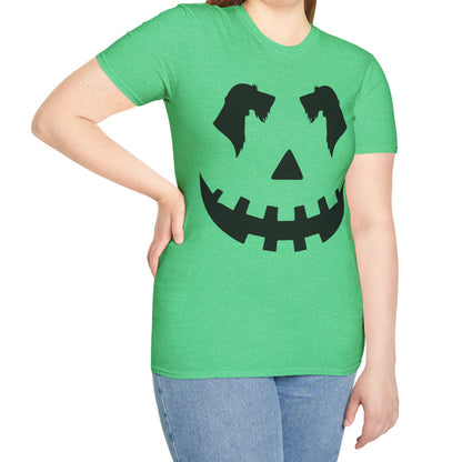 "Wire Black Jack" Wire-Haired Dachshund Halloween Unisex Softstyle T-Shirt
