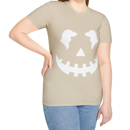 "Long White Jack" Long-Haired Dachshund Halloween Unisex Softstyle T-Shirt