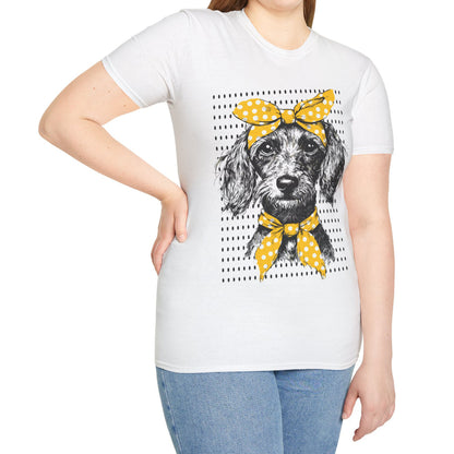 "Bikini" Wire-Haired Dachshund Unisex Softstyle T-Shirt