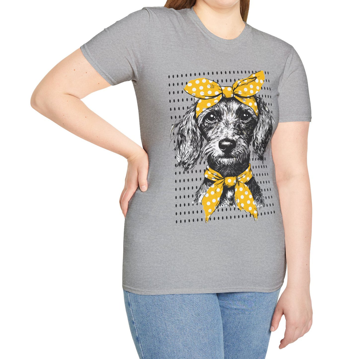 "Bikini" Wire-Haired Dachshund Unisex Softstyle T-Shirt