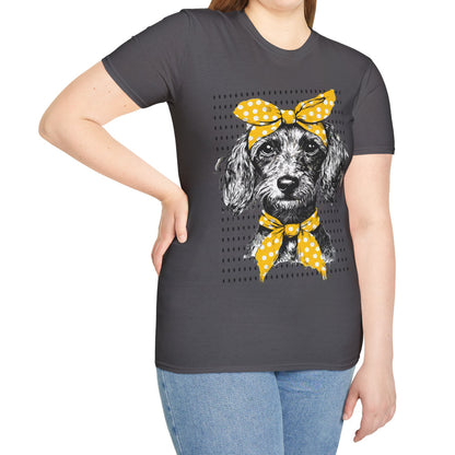 "Bikini" Wire-Haired Dachshund Unisex Softstyle T-Shirt