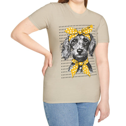 "Bikini" Wire-Haired Dachshund Unisex Softstyle T-Shirt