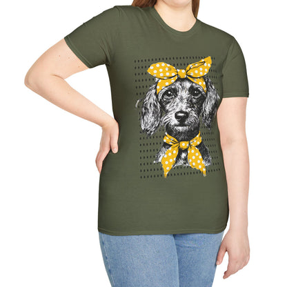 "Bikini" Wire-Haired Dachshund Unisex Softstyle T-Shirt