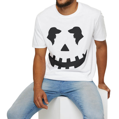 "Long Black Jack" Long-Haired Dachshund Halloween Unisex Softstyle T-Shirt