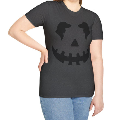 "Long Black Jack" Long-Haired Dachshund Halloween Unisex Softstyle T-Shirt