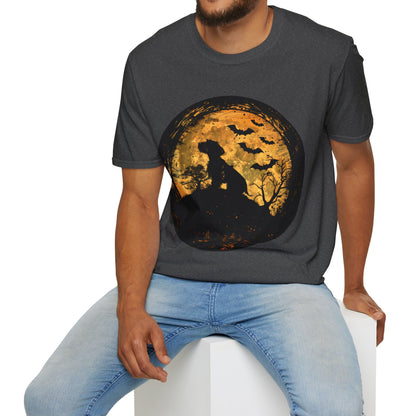 "Moon Child" Wire-Haired Dachshund Halloween Unisex Softstyle T-Shirt