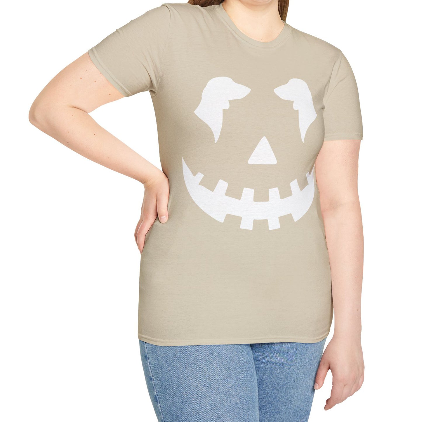 "Smooth White Jack" Smooth-Haired Dachshund Halloween Unisex Softstyle T-Shirt
