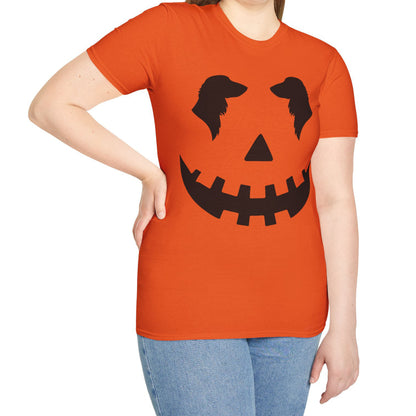 "Long Black Jack" Long-Haired Dachshund Halloween Unisex Softstyle T-Shirt