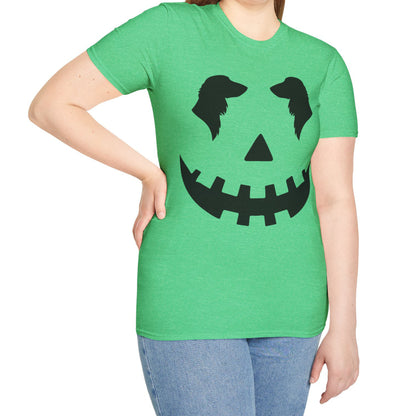 "Long Black Jack" Long-Haired Dachshund Halloween Unisex Softstyle T-Shirt