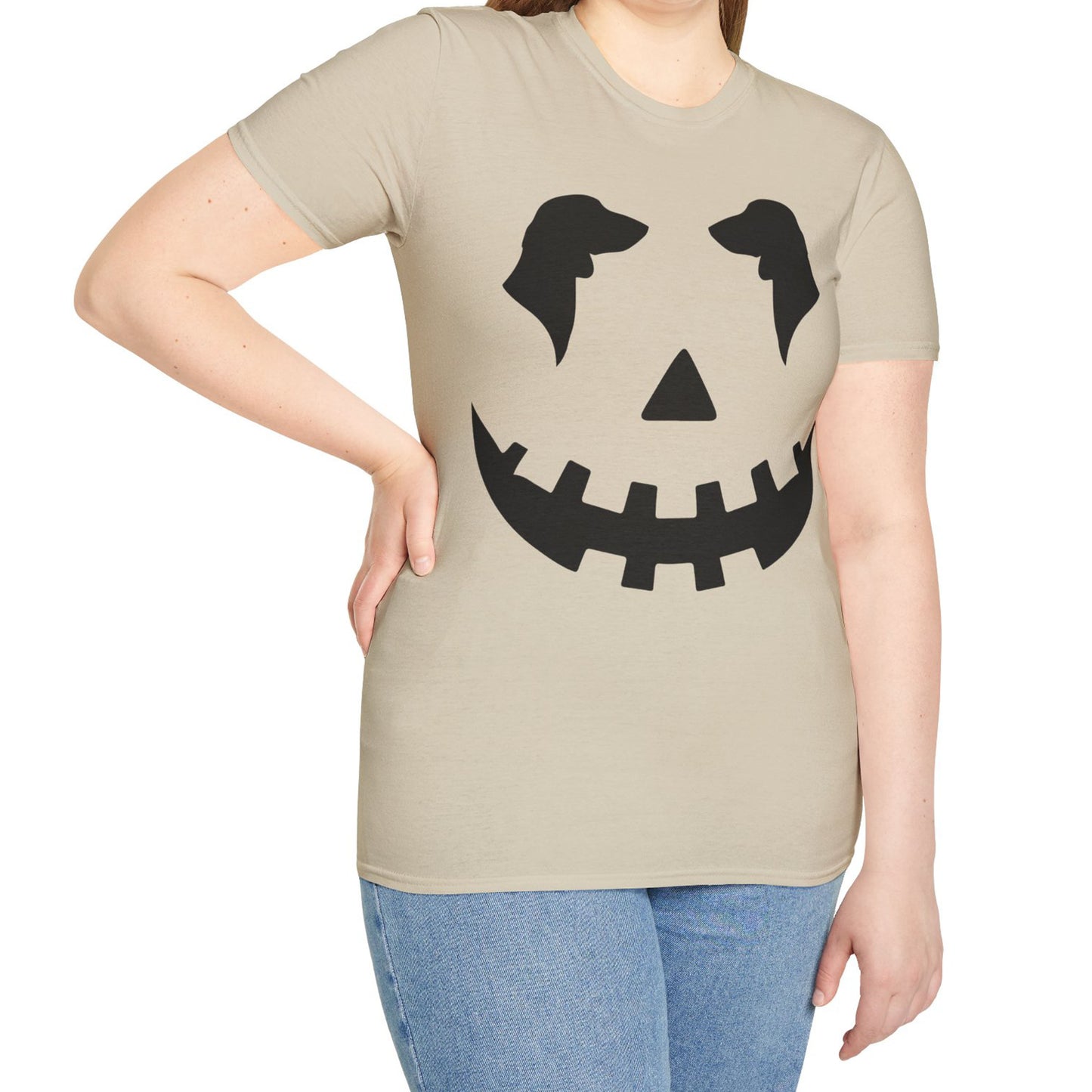 "Smooth Black Jack" Smooth-Haired Dachshund Halloween Unisex Softstyle T-Shirt