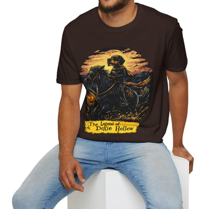 "Wired Hollow" Wire-Haired Dachshund Halloween Unisex Softstyle T-Shirt