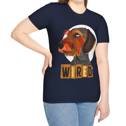 "Eyeroll" Wire-Haired Dachshund Unisex Softstyle T-Shirt