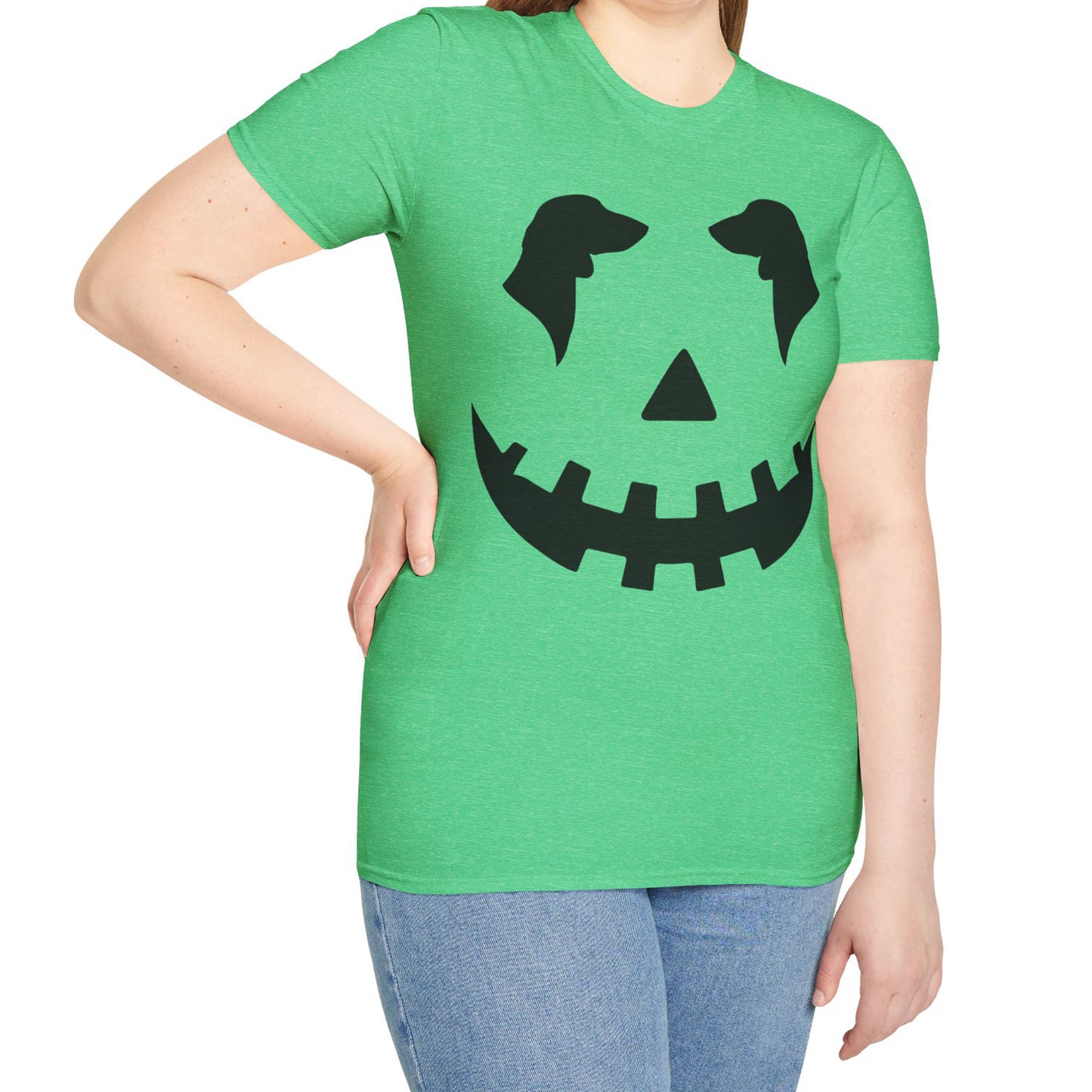 "Smooth Black Jack" Smooth-Haired Dachshund Halloween Unisex Softstyle T-Shirt