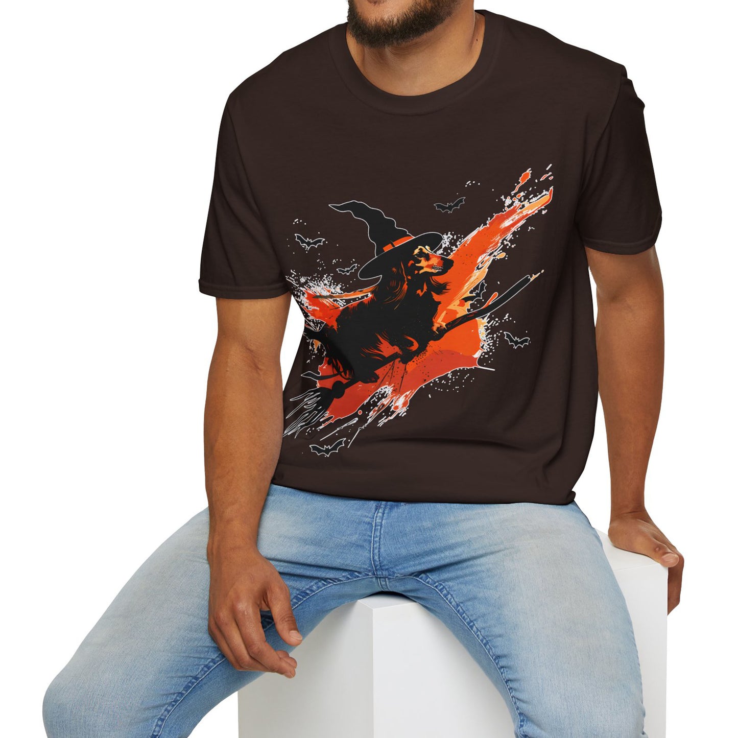 "Witch Better Have My Doxie" Long-Haired Dachshund Halloween Unisex Softstyle T-Shirt