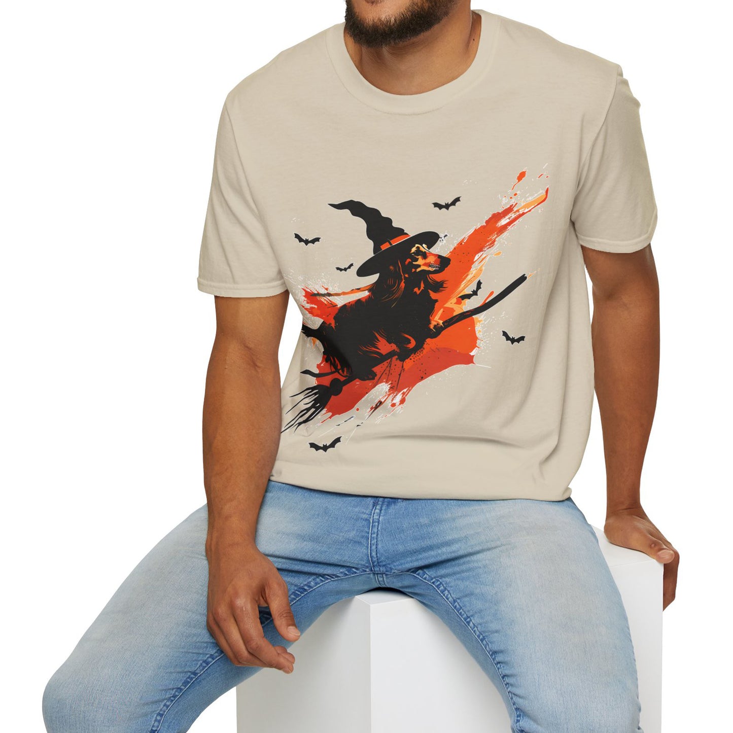 "Witch Better Have My Doxie" Long-Haired Dachshund Halloween Unisex Softstyle T-Shirt