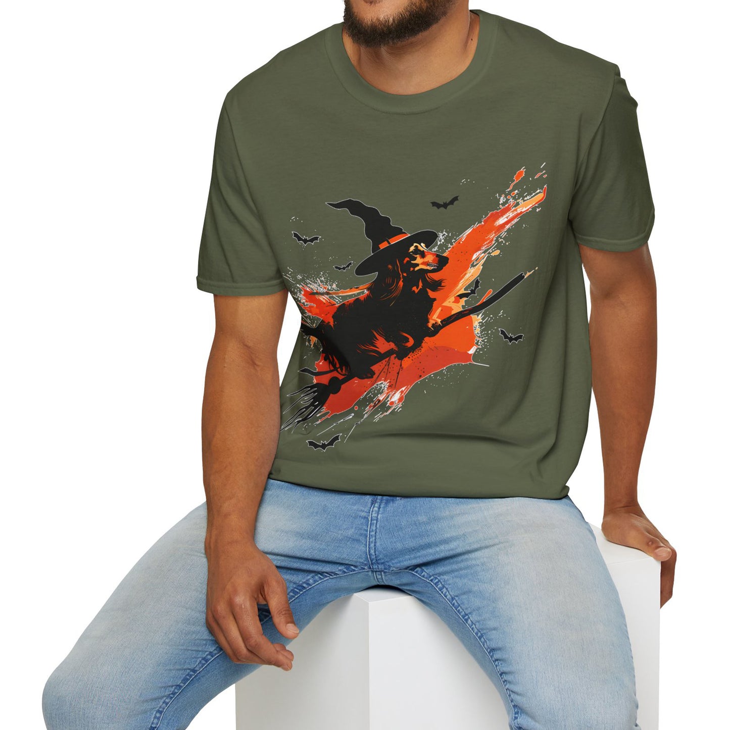 "Witch Better Have My Doxie" Long-Haired Dachshund Halloween Unisex Softstyle T-Shirt