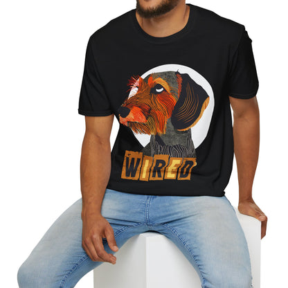 "Eyeroll" Wire-Haired Dachshund Unisex Softstyle T-Shirt