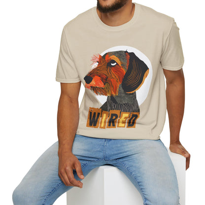 "Eyeroll" Wire-Haired Dachshund Unisex Softstyle T-Shirt