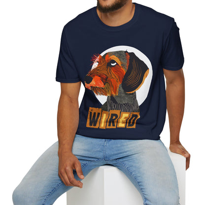 "Eyeroll" Wire-Haired Dachshund Unisex Softstyle T-Shirt