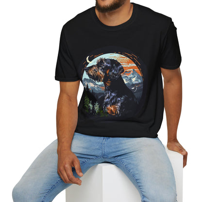 "Howl" Wire-Haired Dachshund Unisex Softstyle T-Shirt